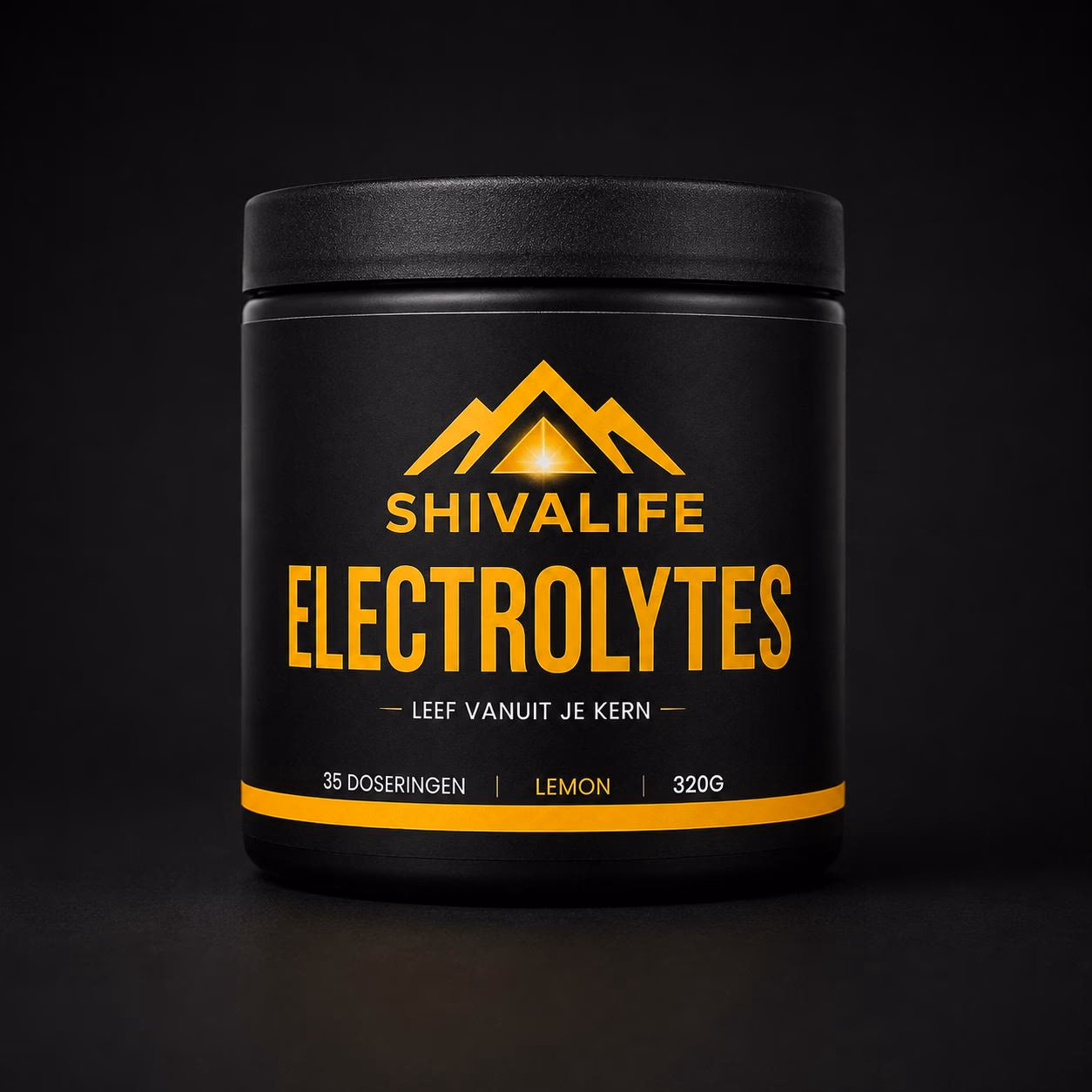 SHIVALIFE Electrolytes — pot van 320 gram, smaak lemon, 35 doseringen
